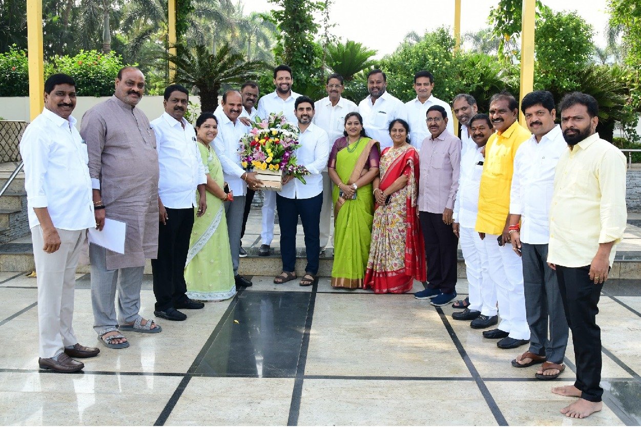 Fellow ministers congratulates minister Nara Lokesh for his successful in US Tour