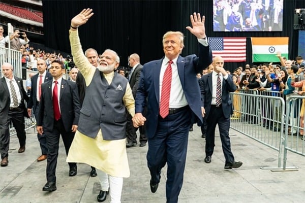 Looking forward to working closely together once again PM Modi tells Trump