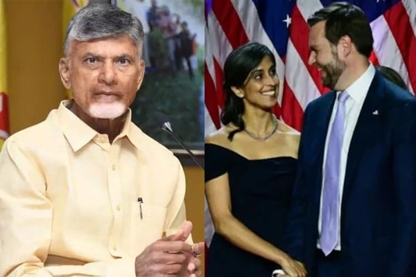 CM Chandrababu Heartfelt Congratulations to JD Vance Couple 