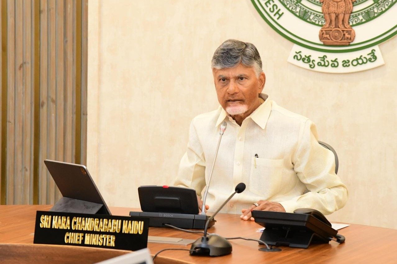 Chandrababu shares AP Police video