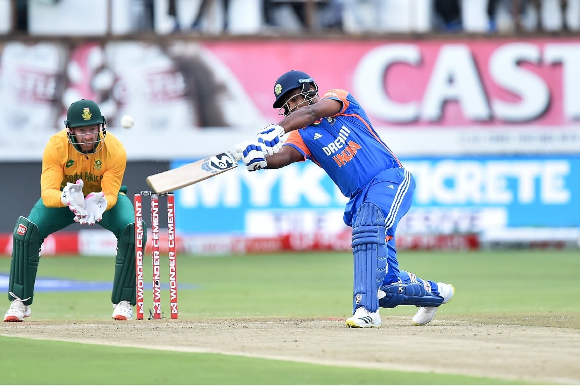 Team India set huge target to SA after Sanju Samson flameboyant century