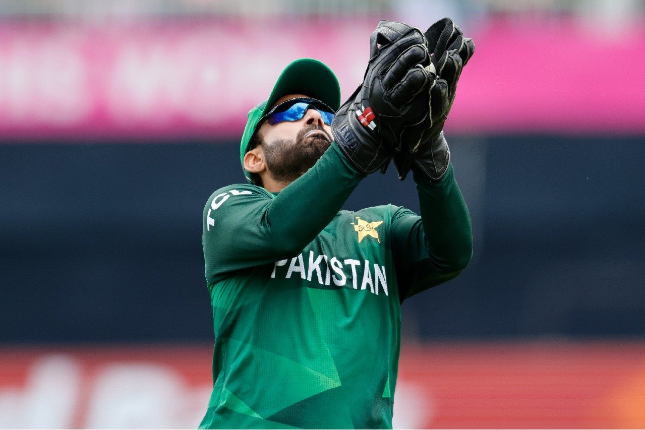 Pakistan captain Mohammad Rizwan takes six catches in ODI against Australia levels world record