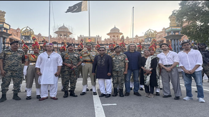 AR Rahman and Imtiaz Ali honor bravehearts at Attari border ceremony