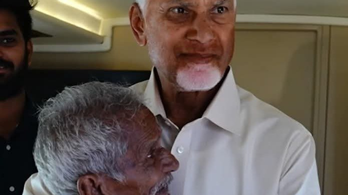 Chandrababu Naidu meets elderly man as promised video goes viral
