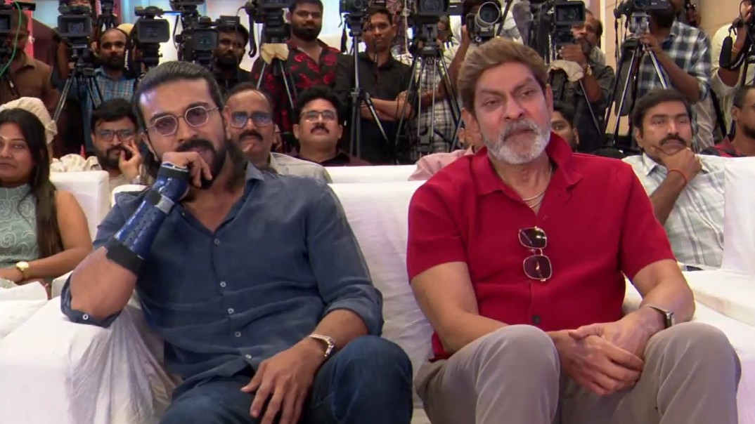 Ram Charan hugged director Buchi Babu after hearing Peddi story