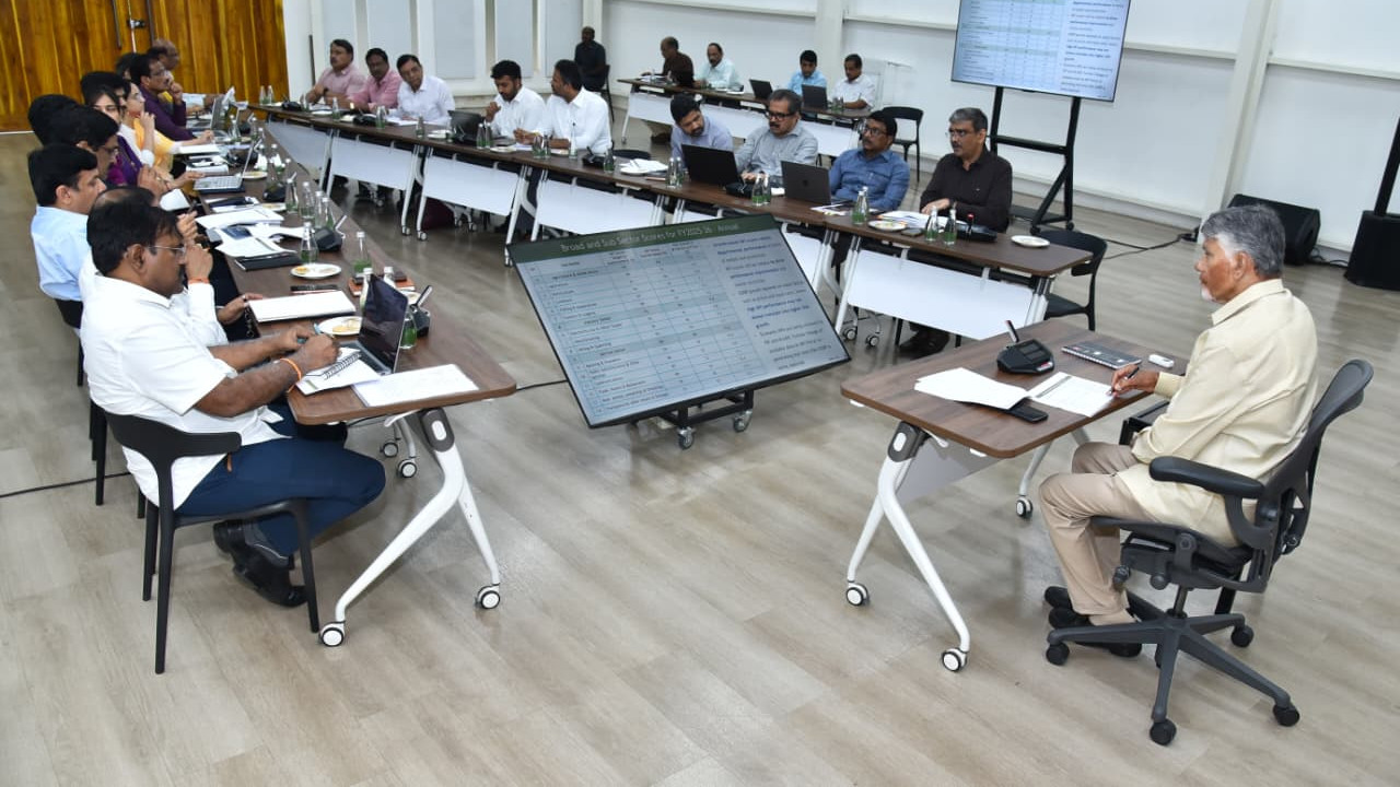 Chandrababu Naidu focuses on growth rate and department scoring based on performance