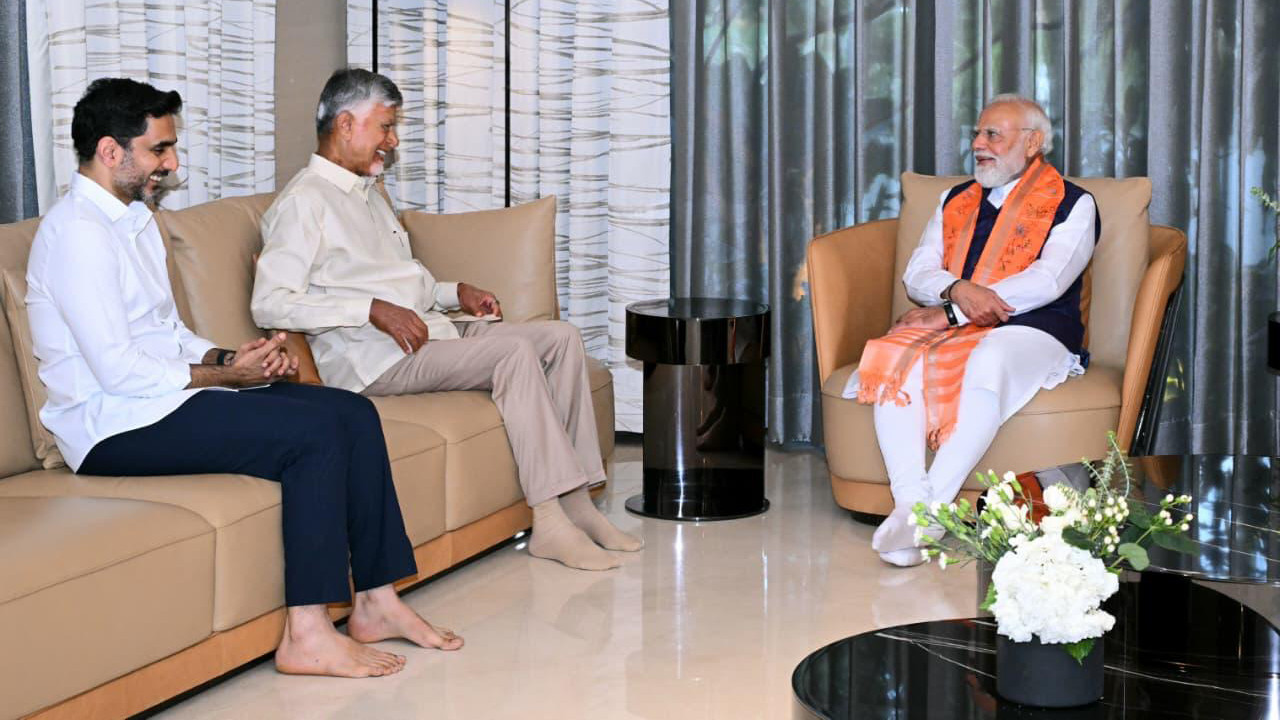 Narendra Modi sets record as Prime Minister Chandrababu Naidu and Nara Lokesh react