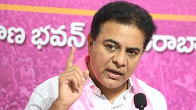 KTR says government surrendered to the first rain in Hyderabad