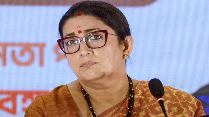 Smriti Irani name in Lok Sabha list but missing from Panchayat list