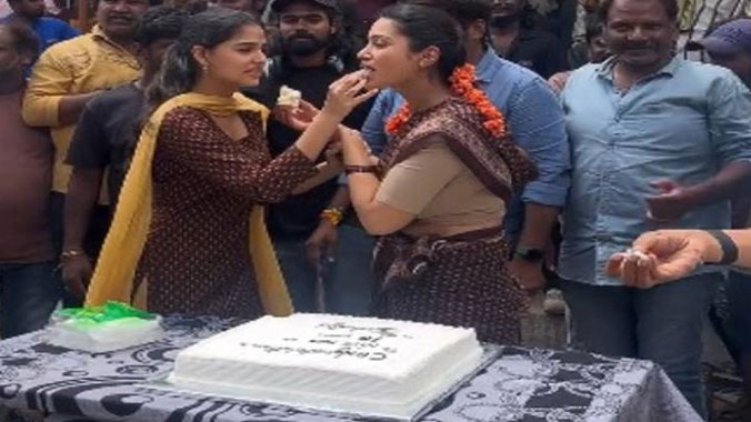 Mega158 unit celebrates Nivetha Pethurajs completion of 10 years in the film industry