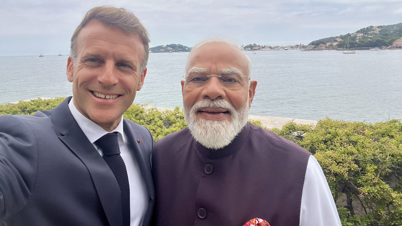 Narendra Modi visits Villa Kerylos with Emmanuel Macron during France trip