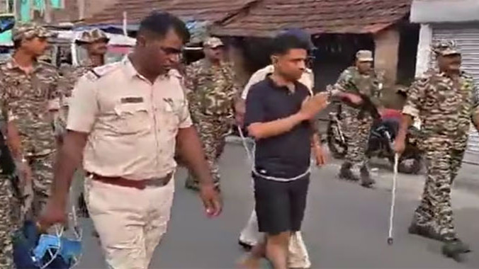 TMC leader paraded barefoot in shorts by police video goes viral
