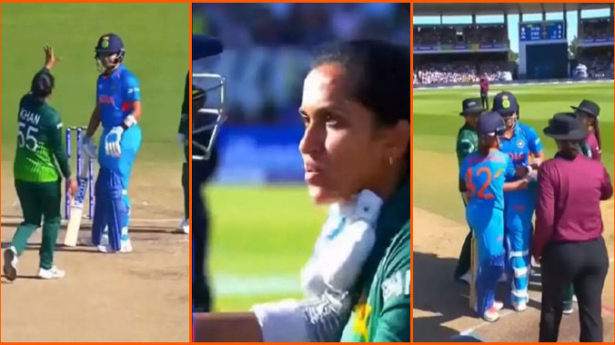 India vs Pakistan Women Cricket Fake Fight Video Reality