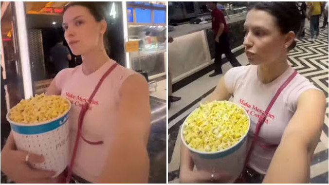 Indian cinema theaters are amazing no comparison with Europe says Ukrainian girl