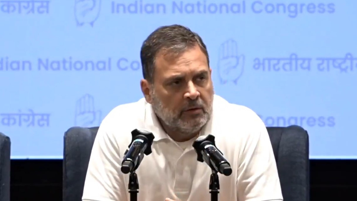 NEET exam Telegram ban Rahul Gandhi slams central government