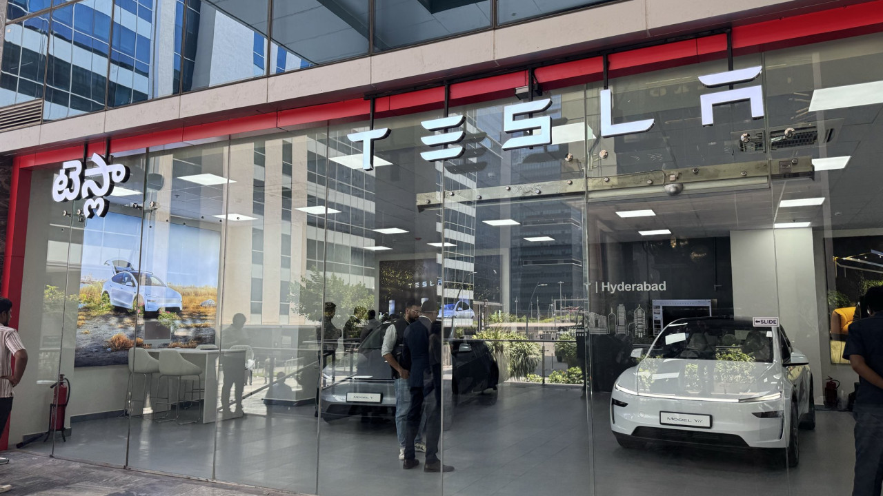 Tesla buzz in Hyderabad as first Experience Center opens