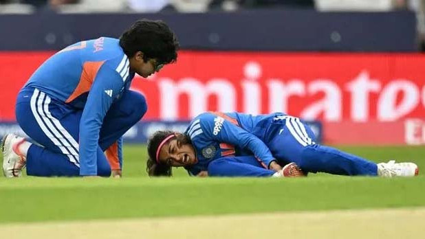 Shreyanka Patil suffers serious injury in Womens T20 World Cup