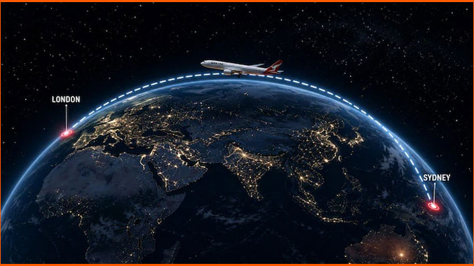 Two week journey in 22 hours long nonstop travel a new era in aviation