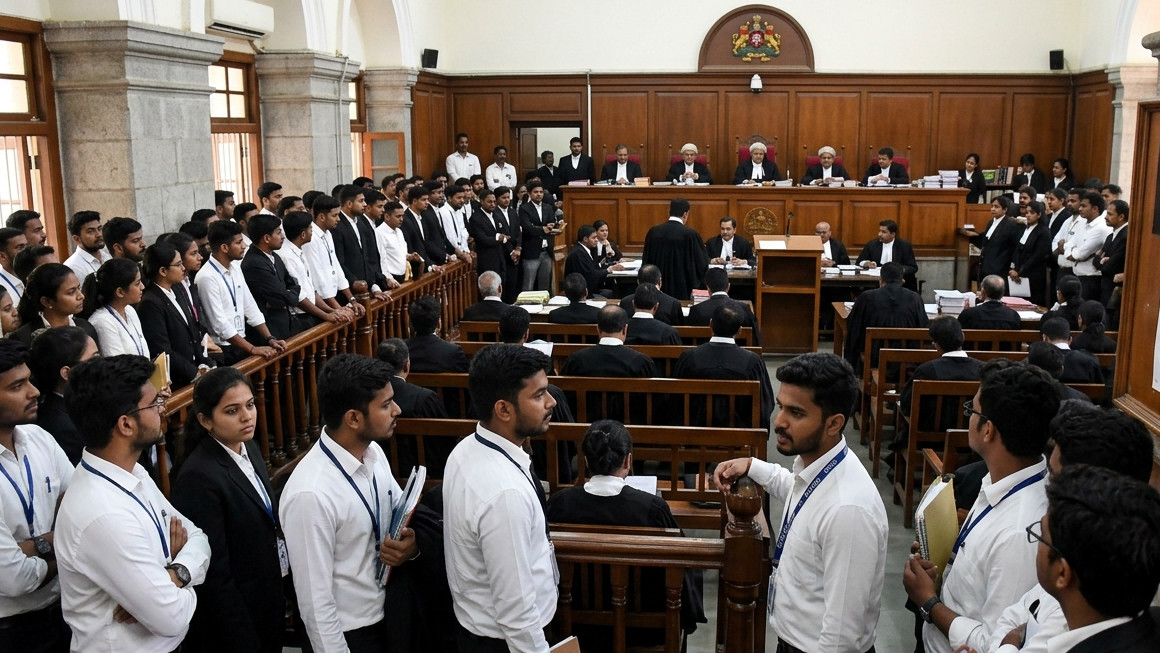 Karnataka High Court lawyers face difficulties due to lack of chairs