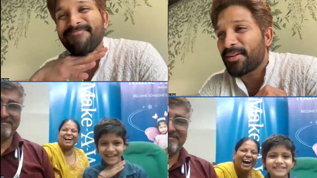 Real Life Hero Allu Arjun special gift for eight year old girl fighting cancer