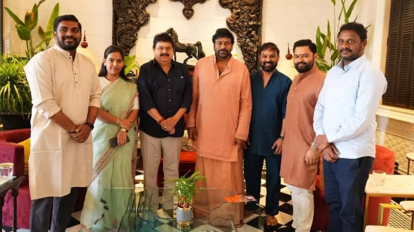 Chiranjeevi met by Telangana BJP Chief Ramchander Rao