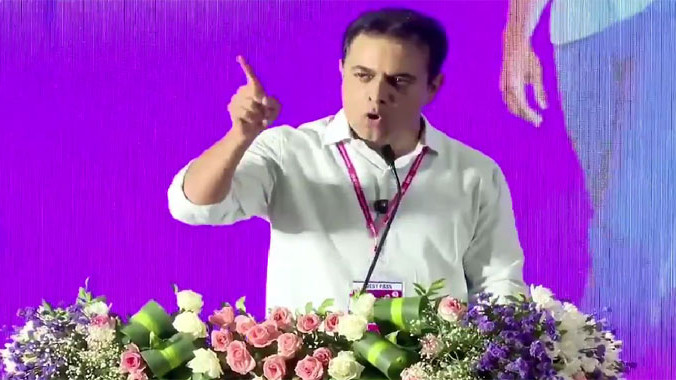 KTR says I am not as good as KCR will show movie to Chitti Naidu team for five years