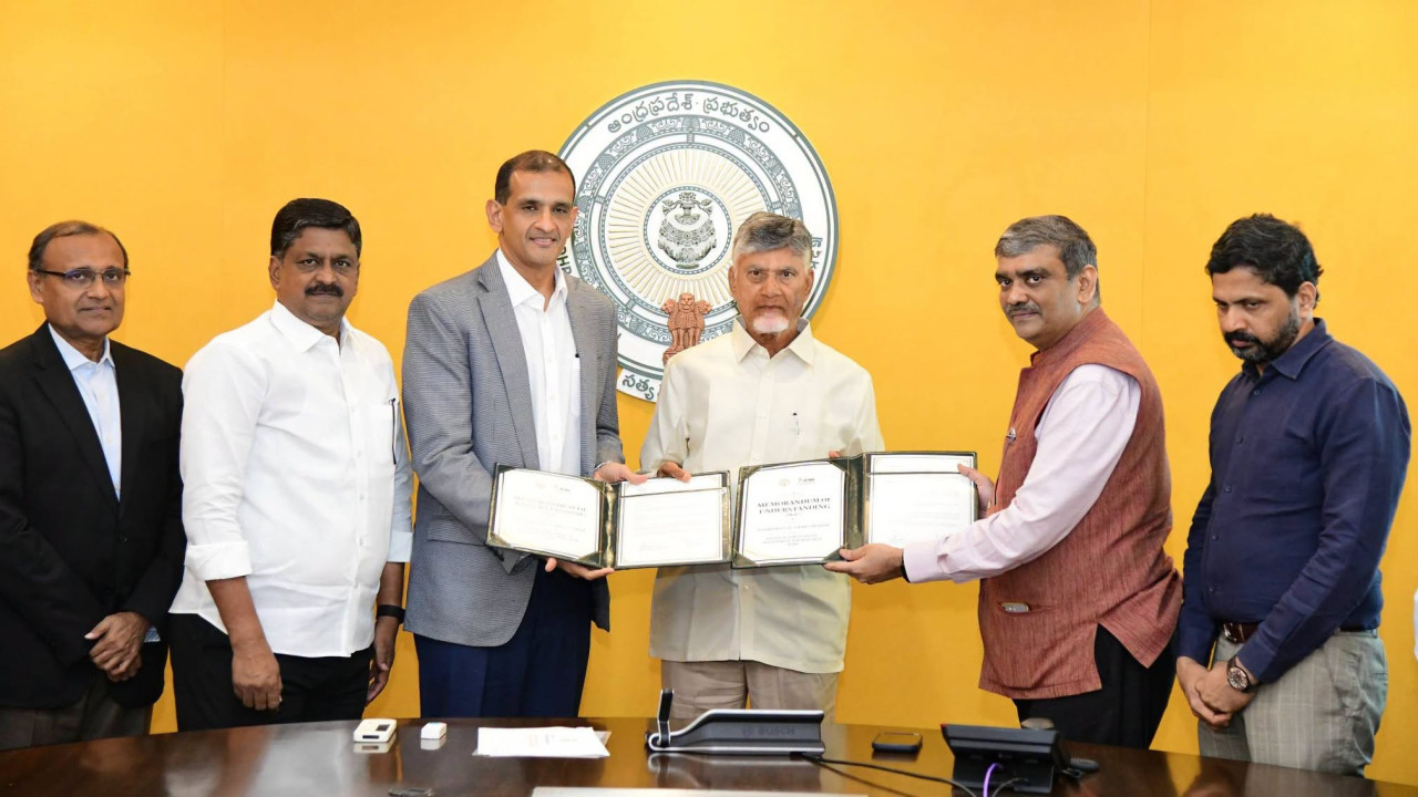 Swarnandhra 2047 Key MoU signed in presence of CM Chandrababu Naidu