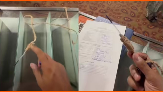 Mumbai International Airport viral video shows pen refill with Z plus security