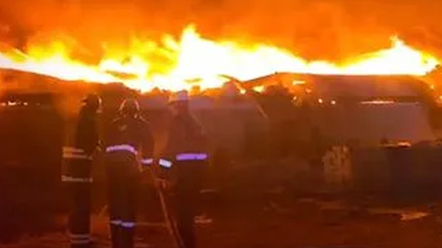 Huge fire near Delhi Udyog Bhavan brought under control by fire crews