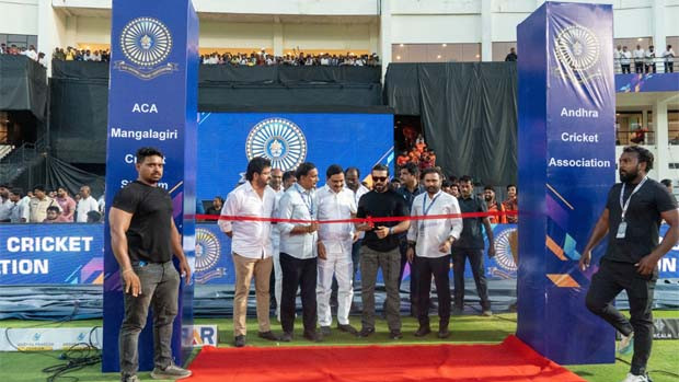 Ram Charan praises wonderful ACA international cricket stadium in Mangalagiri