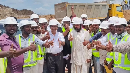 Nandamuri Balakrishna reviews Basavatarakam Cancer Hospital construction in Amaravati
