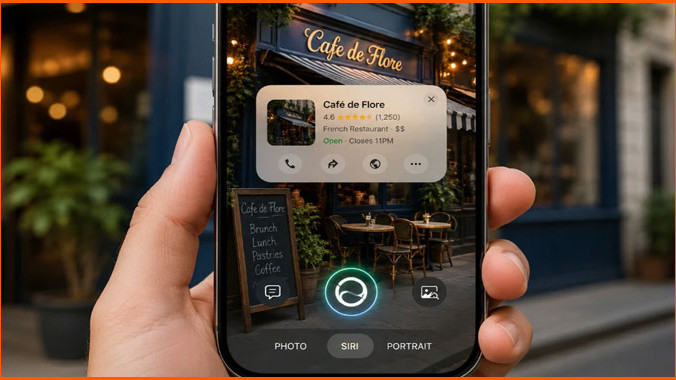 Apple iPhone camera revolutionary change Siri to provide instant visual details