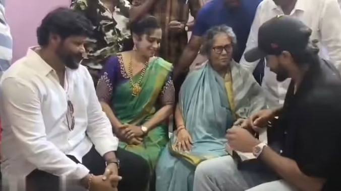 Team India cricketer Nitish Kumar Reddy surprise gift to grandmother here is the video