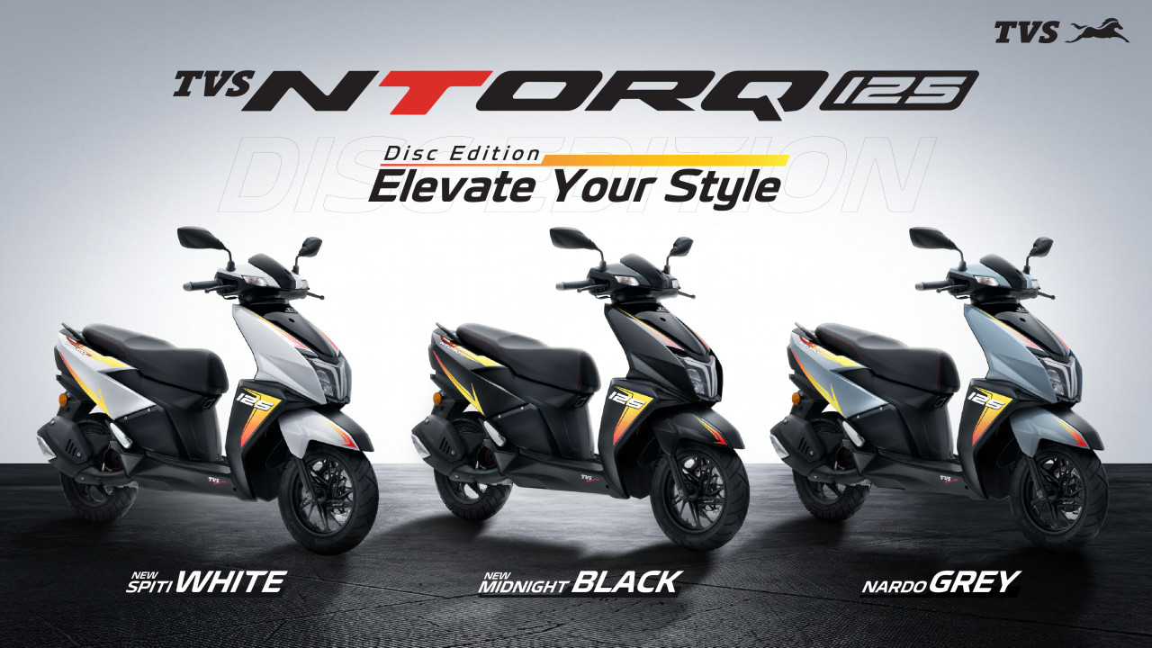 TVS Ntorq 125 in new colors ready for festive season