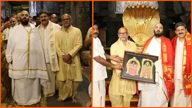 Anant Ambani visits Tirumala offers 275 crore donation to TTD