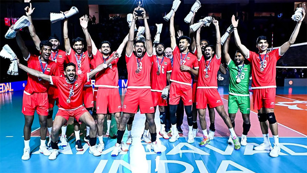 Indian Mens Volleyball Team wins historic first medal in AVC Mens Cup