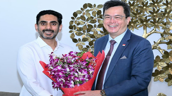 Nara Lokesh says Andhra Pradesh will work with Singapore to attract investments