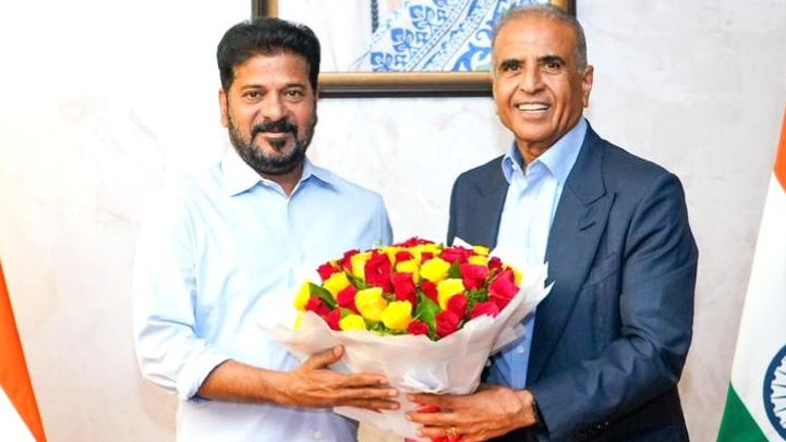 CM Revanth Reddy invites Sunil Mittal to expand Airtel in Hyderabad