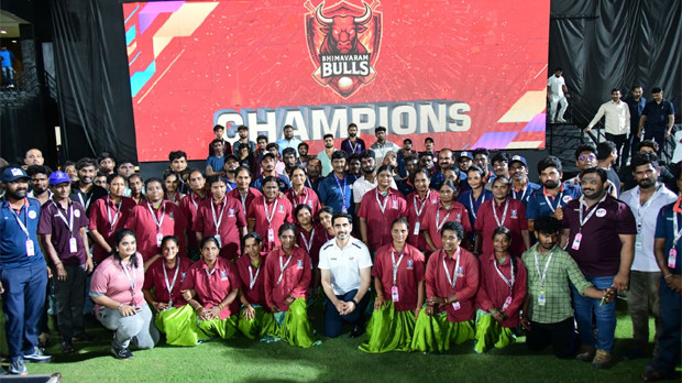 Bhimavaram Bulls win APL title against Vizag as Minister Nara Lokesh presents trophy