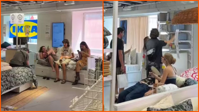 Strange sight in Paris IKEA video goes viral