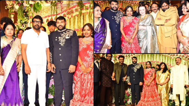 Meher Ramesh daughter wedding celebrations Mega brothers attend as special guests