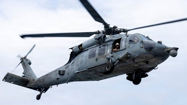 US Navy helicopter emergency landing in Arabian Sea one missing