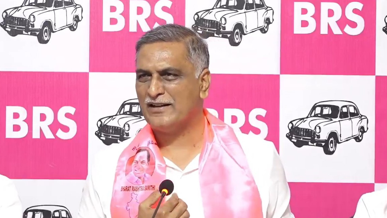 Harish Rao slams Minister Jupally for skipping debate after invitation