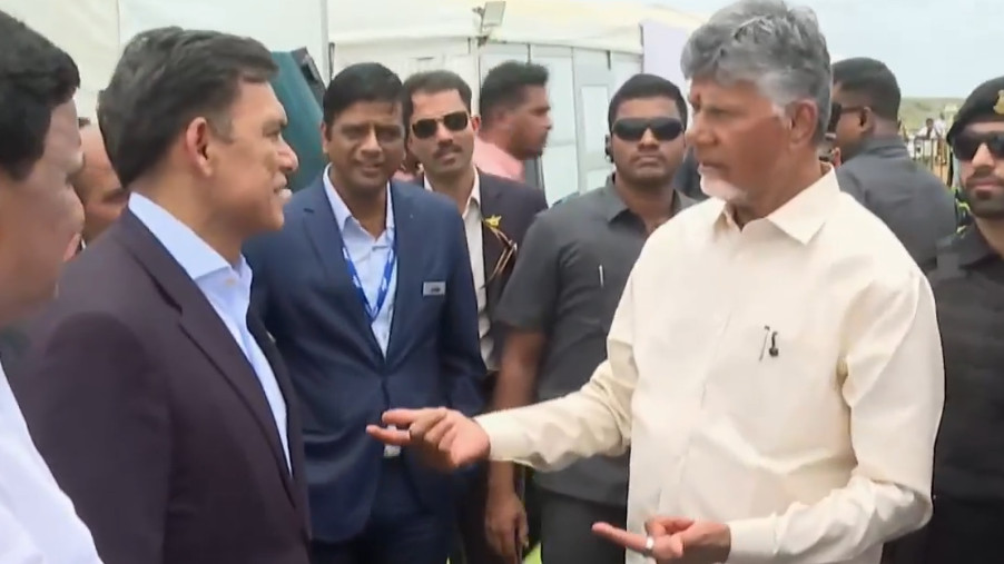 Chandrababu Naidu inaugurates JSW plant works making Rayalaseema steel dream a reality