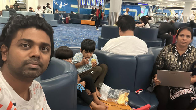 Nara Lokesh supports Telugu family stranded at Hong Kong airport