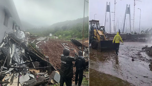 Maharashtra Rain Havoc Landslide in Pune Kills Three Mumbai-Pune Traffic Halted