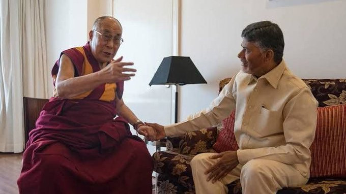 Chandrababu Naidu conveys birthday wishes to Dalai Lama