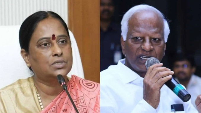 Konda Surekha complains to Revanth Reddy against Kadiyam Srihari