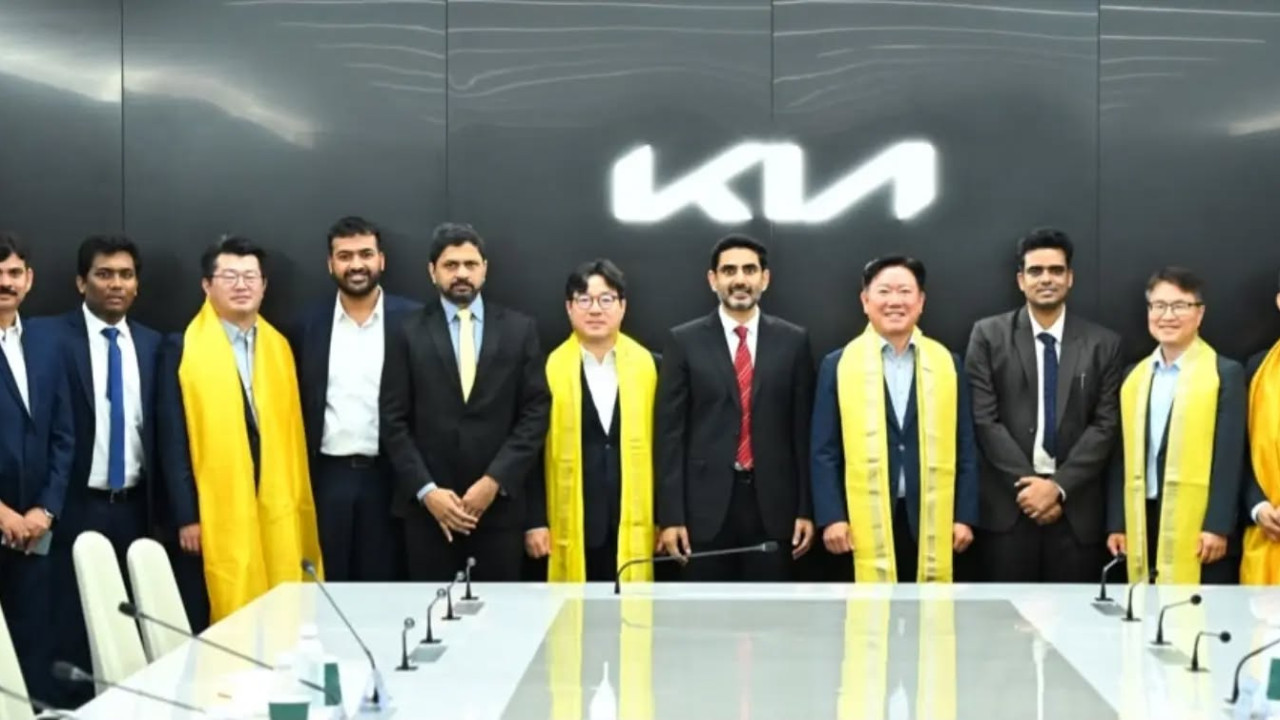 Kia Export Center in Visakhapatnam Sunic System Unit in Sri City Lokesh key meetings in Korea