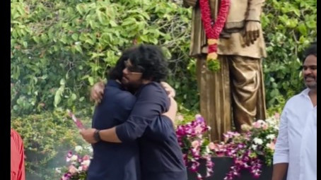 Akhil Lenin Gets Blockbuster Talk Nagarjuna Hugs Son Emotionally